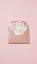 Pastel Greeting Card Set In Blush Packaging