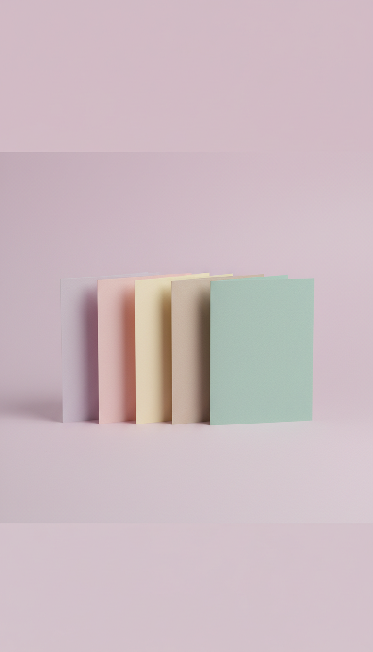 Pastel Greeting Card Set With Envelopes