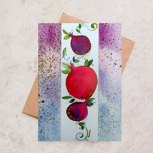 Pomegranates Greeting Card