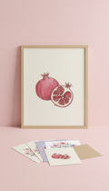 Framed Pomegranate Art Print