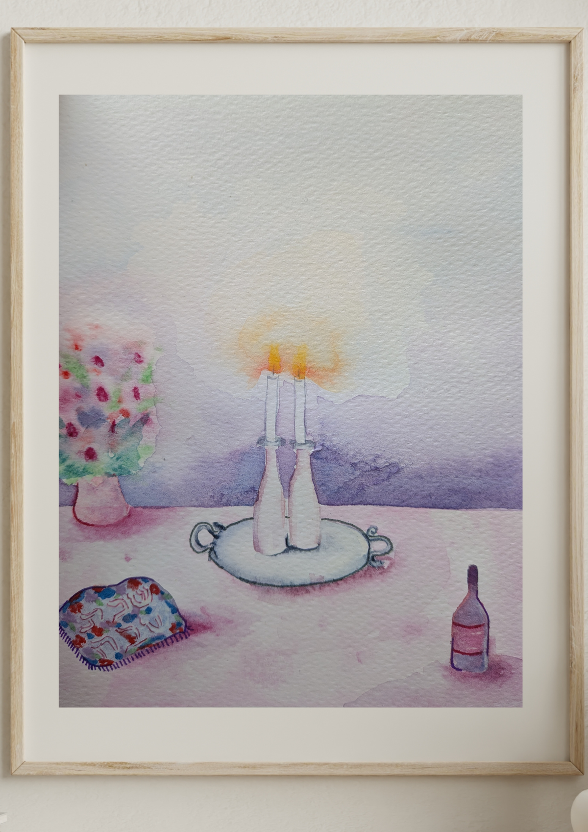 Shabbat Lights Art Print