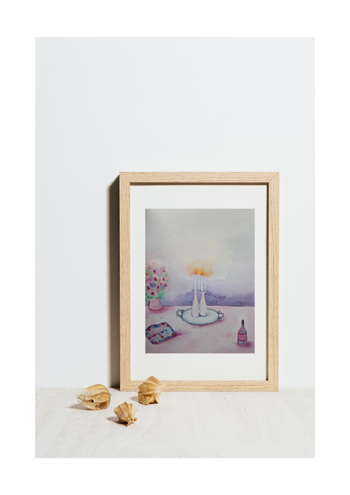 Shabbat Lights Art Print