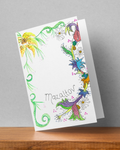 Mazaltov Card with floral design