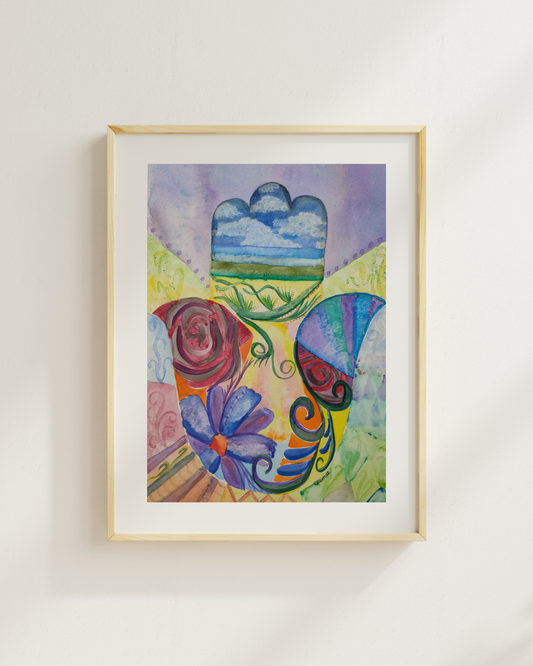 Hamsa Watercolour