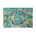 Dove and Hamsa Art Print
