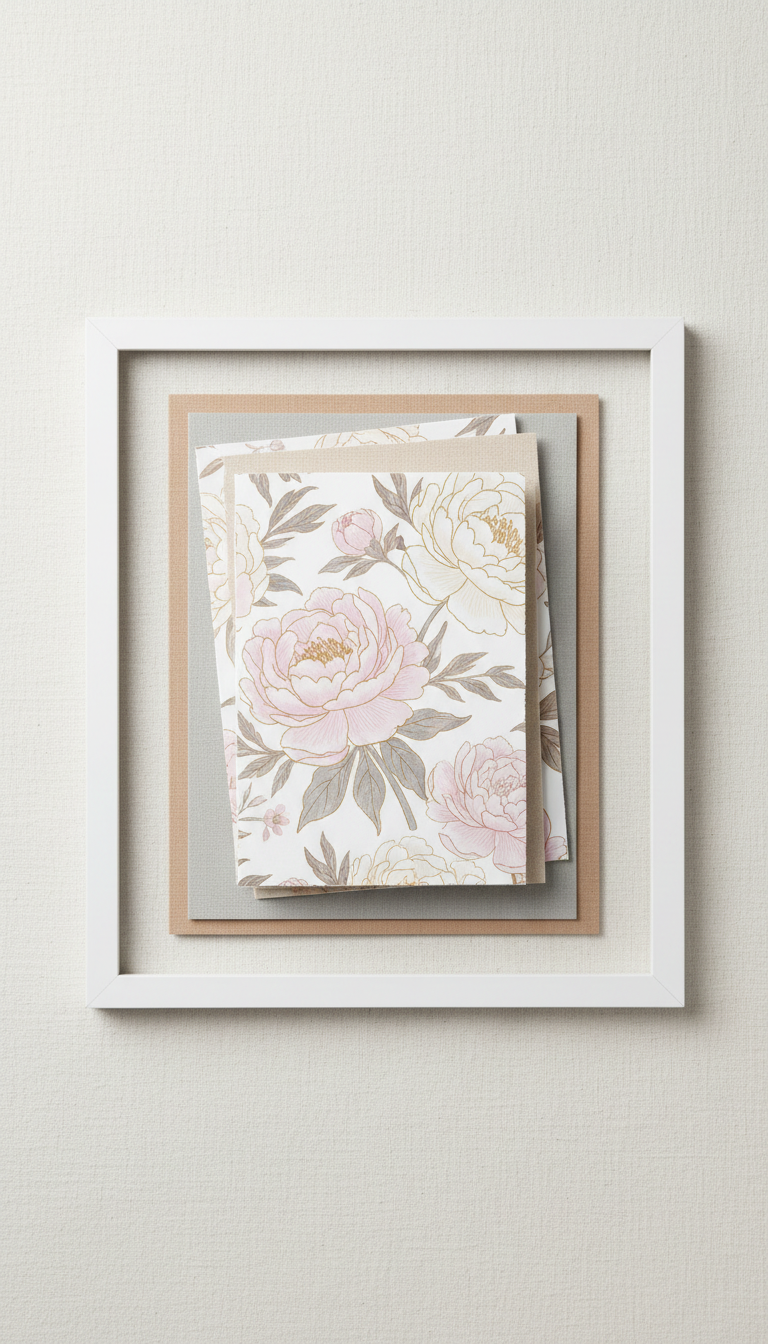 Floral Kiddush Greeting Card Set