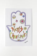 Happy Chanukah Card Illustration