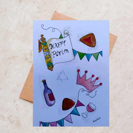 Happy Purim Greeting Card